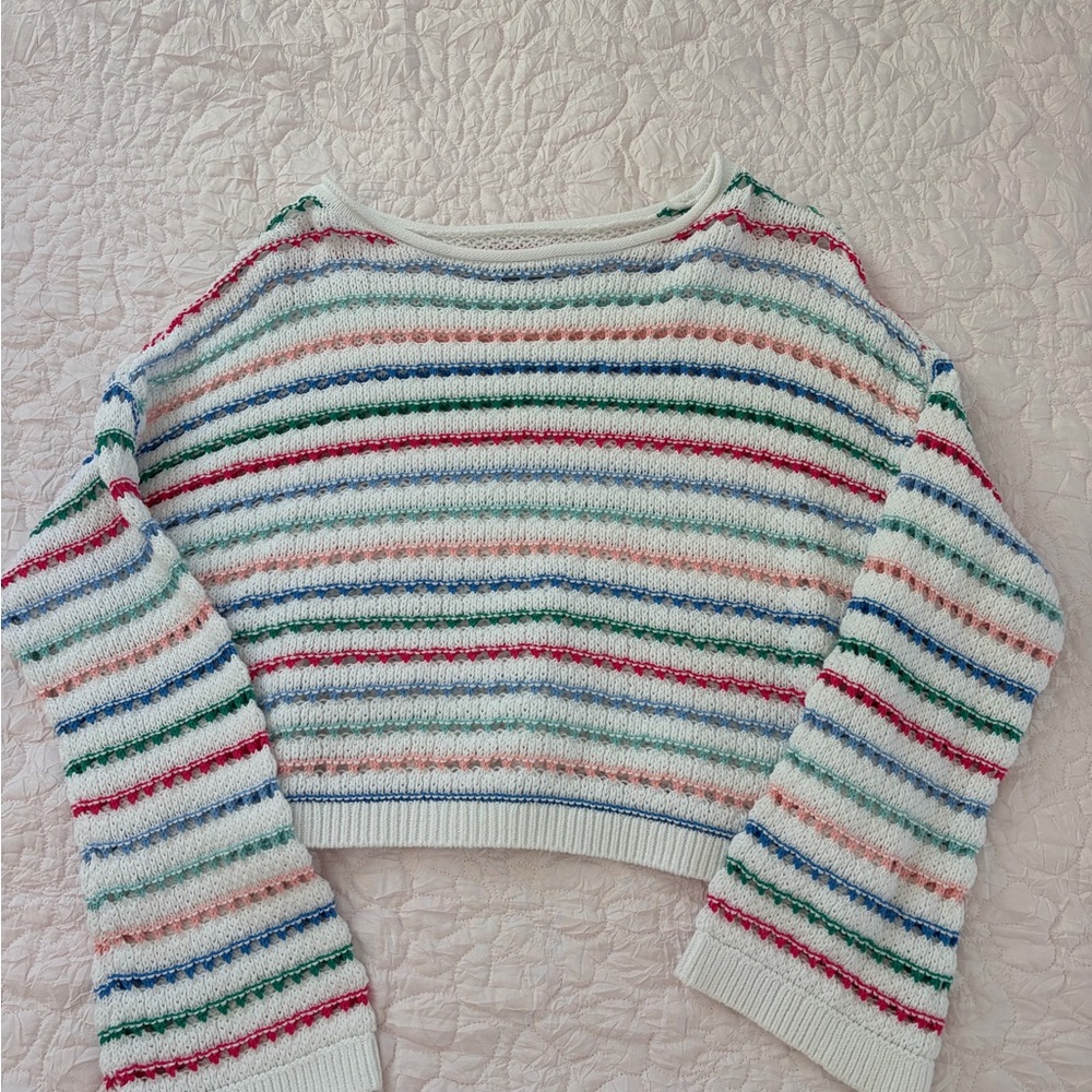 Hollister Multicolor Striped Knit Sweater